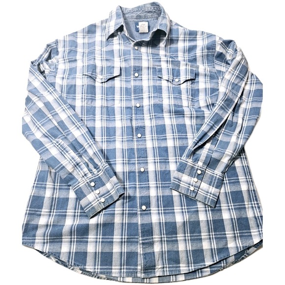 Wrangler Other - Wrangler‎ Western Shirt Men's Button Up Long Sleeved Size Large